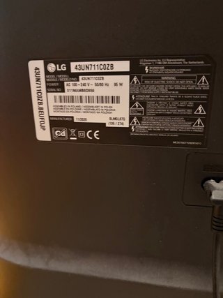 TV LG 43 pulgadas smart