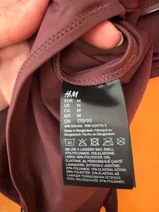 Costume da bagno H&M a spalla singola asimmetrico
