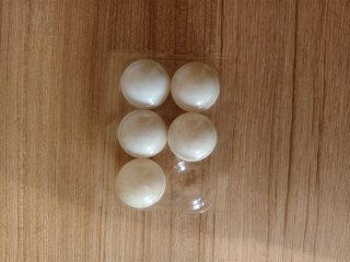 5 Pelotas Blancas Redondas