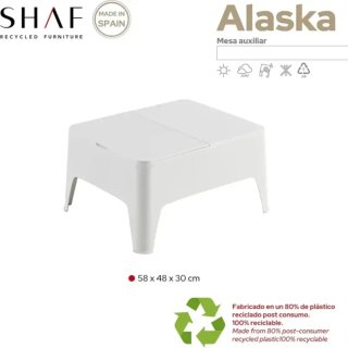 Mesa auxiliar exterior SHAF Alaska 58x48x30 cm