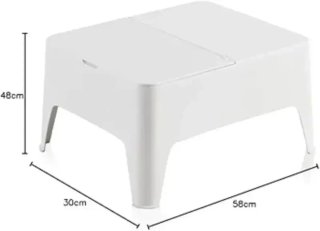 Mesa auxiliar exterior SHAF Alaska 58x48x30 cm