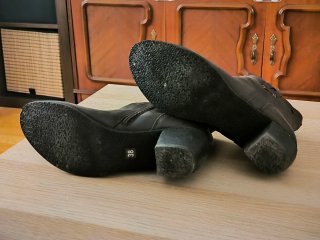 Botas de piel marrones oscuras talla 38
