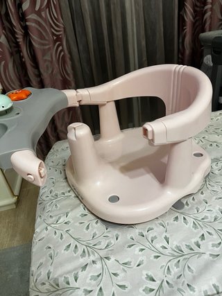 Asiento Baño Bebé Rosa con Juguetes