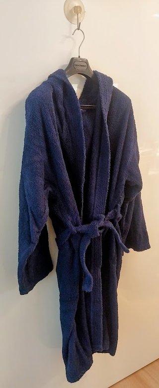 Accappatoio Uomo con Cappuccio Blu - Taglia XL