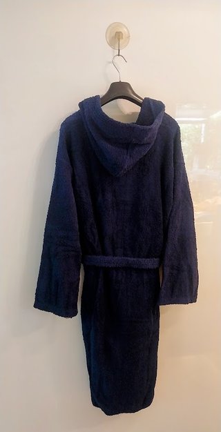 Accappatoio Uomo con Cappuccio Blu - Taglia XL