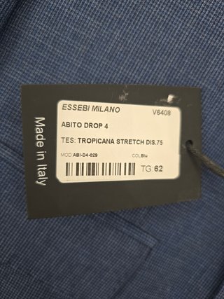 Completo Massi Uomo Blu Mai Indossato Taglia 62