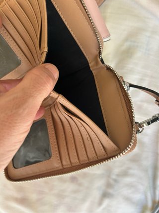 Bolso/Cartera móvil Robert marrón y rosa
