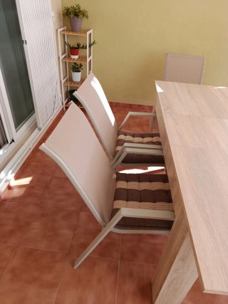 Sillones de terraza beige