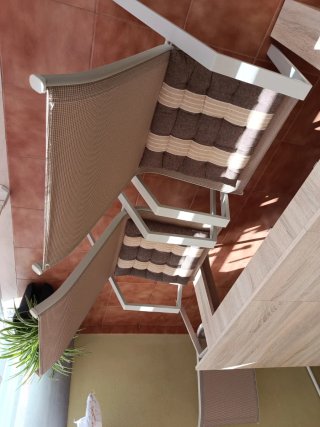 Sillones de terraza beige