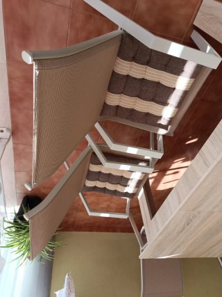 Sillones de terraza beige