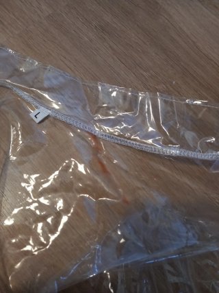 Chubasquero transparente para bicicleta.  Talla L