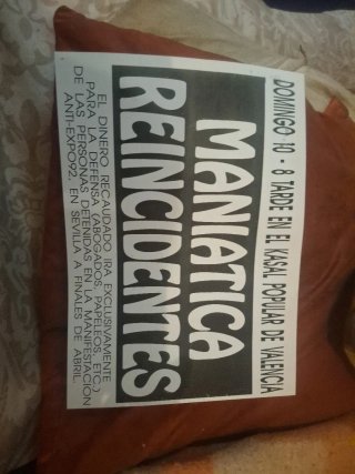 Cartel Maniática y Reincidentes Kasal Popular Vale