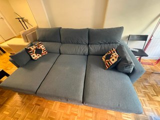 Sofá-cama 3 plazas con chaiselongue