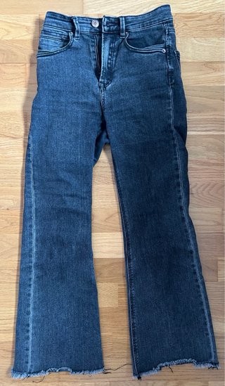 Vaqueros Stradivarius negros campana talla 34