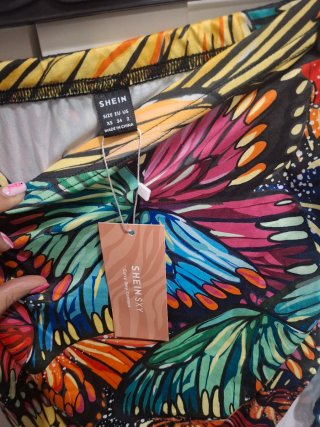 Falda larga SHEIN SXY mariposas talla XS