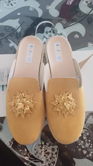 Ciabatte NOVAFLEX scamosciate giallo ocra n.39
