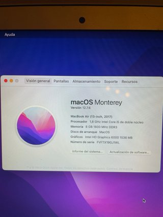 MacBook Air 13” 2017 Plata