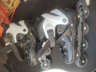 Patines en línea negros talla L, 42