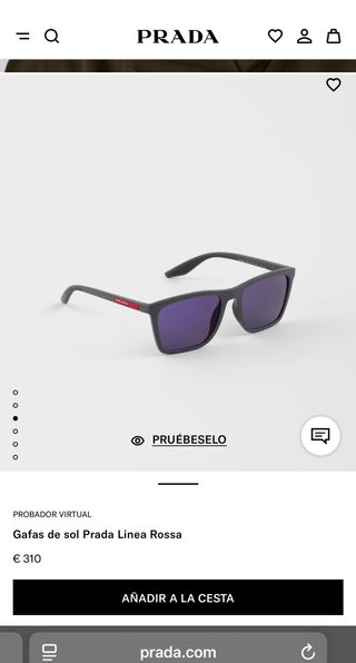 Gafas de Sol Prada Linea Rossa. Hombre. Originales