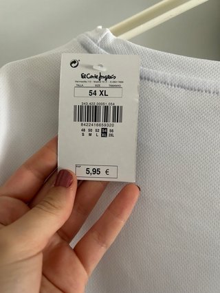 Camiseta blanca hombre