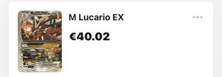 Carta Pokémon M Lucario EX