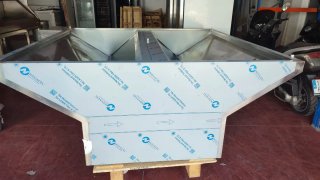 Campana extractora acero con plenum 2x2