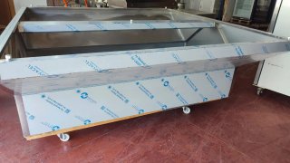 Campana extractora acero con plenum 2x2