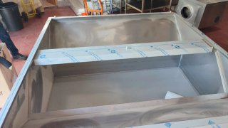 Campana extractora acero con plenum 2x2