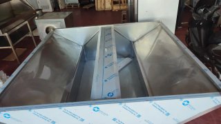 Campana extractora acero con plenum 2x2