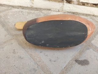 Pato ánade reclamo antiguo  caza madera maciza