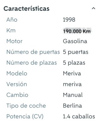 Opel Meriva 1998