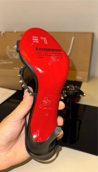 Tacchi Christian Louboutin Neri e Argentati