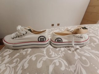Zapatillas Mustang Talla 37 Blancas
