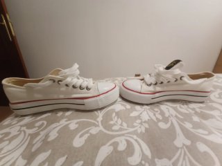 Zapatillas Mustang Talla 37 Blancas