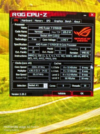 AMD Ryzen 7 5700X3D Procesador
