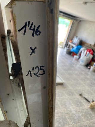 Ventana de aluminio con cristal