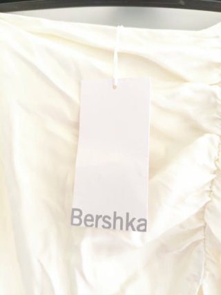 Falda larga Bershka blanca