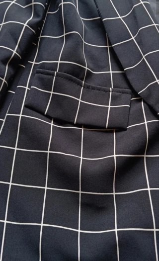 Completo giacca e pantaloni a quadri
