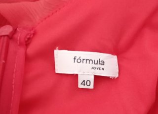 Vestido largo rosa Fórmula Joven Talla 40