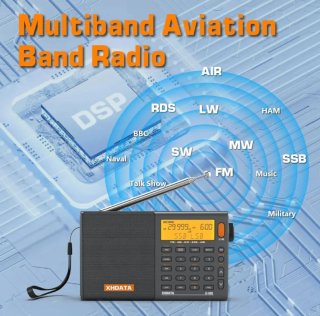 Radio XHDATA D-808 Multibanda Gris