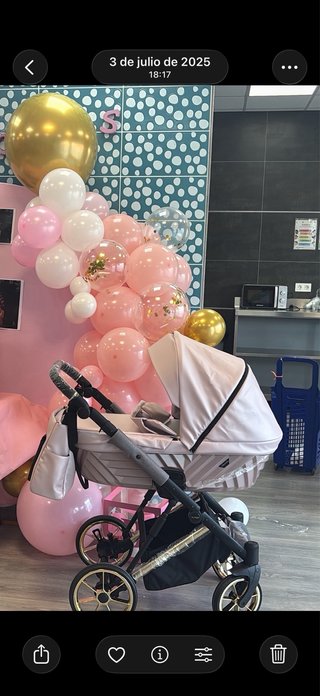 Carricoche bebé rosa Ivento Premium 2o3