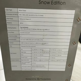 Caja Torre Thermaltake The Tower 300 Snow