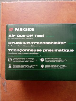Parkside Herramienta Corte Neumática profesional