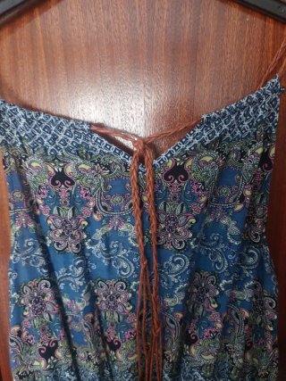 Vestido largo estampado señora