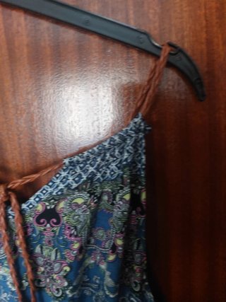 Vestido largo estampado señora