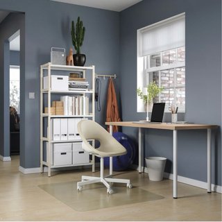 Escritorio Ikea color Roble y Blanco
