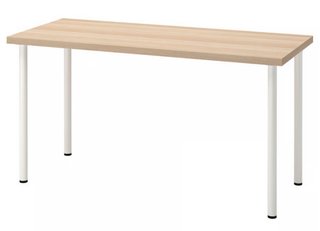 Escritorio Ikea color Roble y Blanco