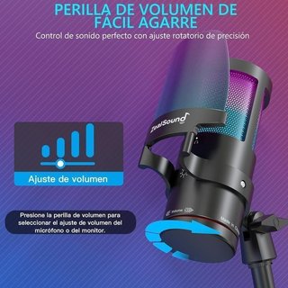 Micrófono Gaming USB con Luz RGB NUEVO