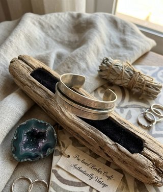 Pulsera Boho Chic Étnica color plata