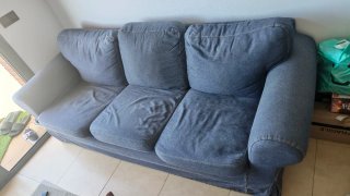 Urge Sofá 3 plazas tela azul/gris